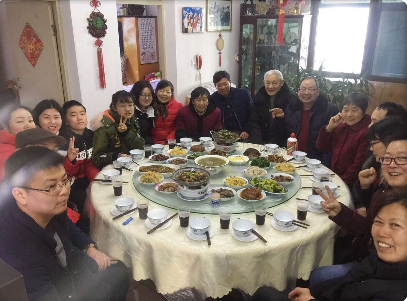 除夕夜，四代同堂過新年。（當陽公司生產(chǎn)企劃部  張燕）.jpg